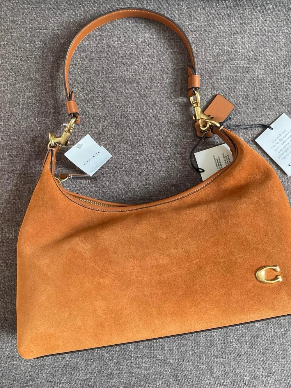 New Coach Juliet Suede Shoulder Bag